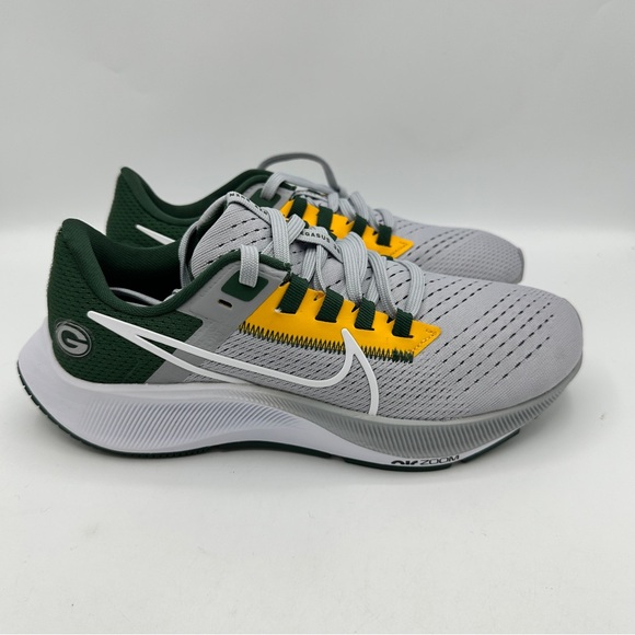 NIKE Air Zoom Pegasus 38 NFL Green Bay Packers Running DJ0844-001 Mens Size 5 - Picture 1 of 7